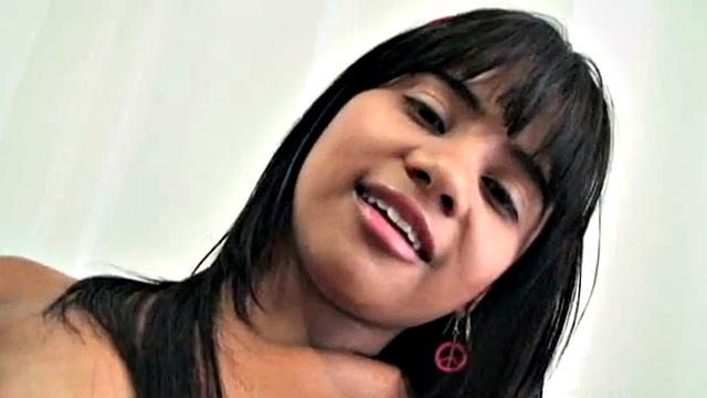 Watch how young Latina teen Tobie Teens flaunts her tiny tits and fingers herself in hot solo action!