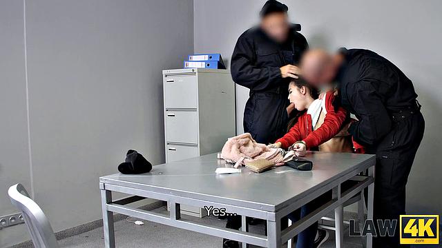 LAW4k. Having hot sex in security can help chick break free