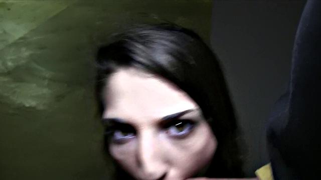 Sexy brunette fucked in a hotel room