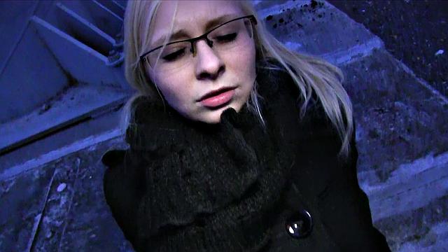 Curvy Blonde Takes All Of Stranger's Deep Inside Her Pussy