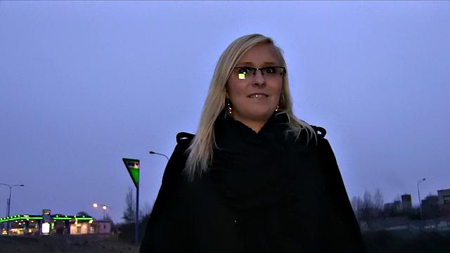 Curvy Blonde Takes All Of Stranger's Deep Inside Her Pussy