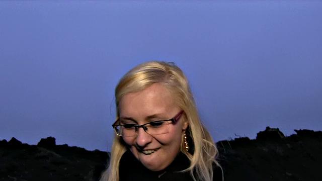 Curvy Blonde Takes All Of Stranger's Deep Inside Her Pussy