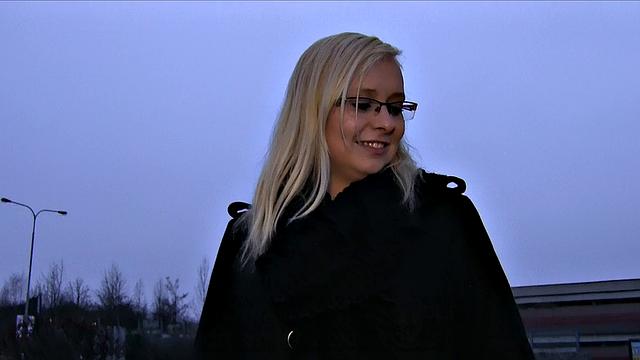 Curvy Blonde Takes All Of Stranger's Deep Inside Her Pussy