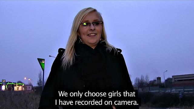 Curvy Blonde Takes All Of Stranger's Deep Inside Her Pussy