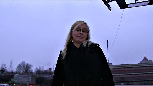 Curvy Blonde Takes All Of Stranger's Deep Inside Her Pussy