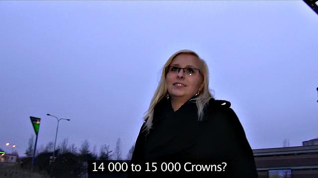 Curvy Blonde Takes All Of Stranger's Deep Inside Her Pussy