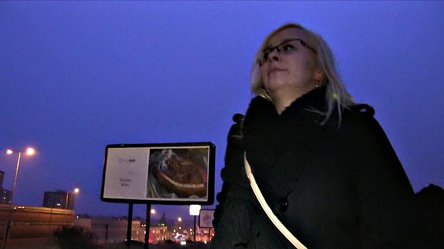 Curvy Blonde Takes All Of Stranger's Deep Inside Her Pussy