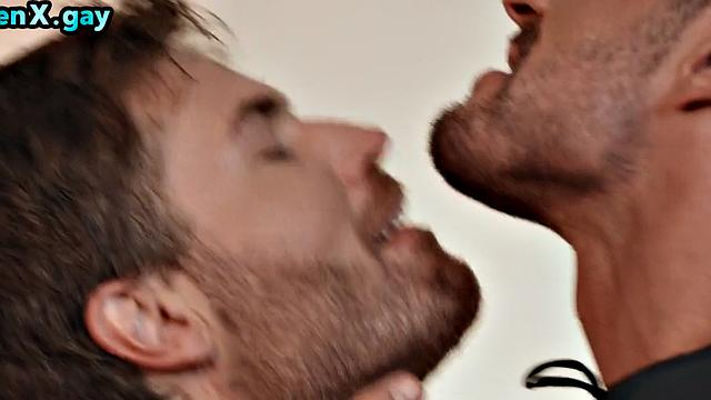 Cosplay fellatio with ripped god