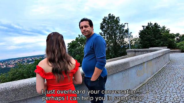 HUNT4K. After anger, man permits rich stranger to fuck his daughter