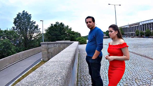 HUNT4K. After anger, man permits rich stranger to fuck his daughter