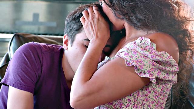 ADULT TIME - Stepmommy Penny Barber Teaches Stepson Ricky Spanish About Looking At Nudes!