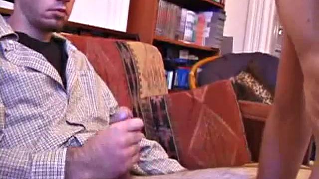 Sweet and young Tag is back and joined by Kent Stryker. Kent doesn't waste any time on his friend's hard dick, sucking on it like a piece of candy.