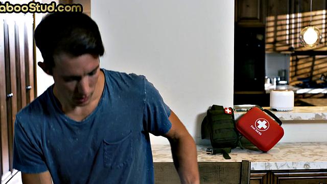 Hairy DILF assdrilling beau as wife is away