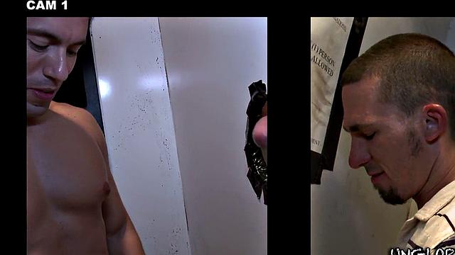 Straight amateur caught at gloryhole