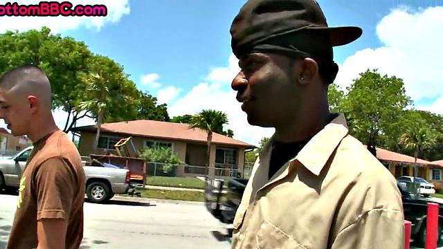 Picked up ebony riding cock outdoor after blowjob