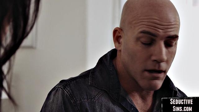 Big-titted horny MILF drilled by BF