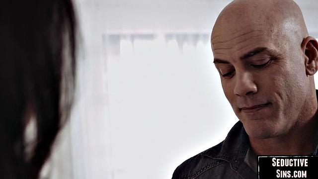 Big-titted horny MILF drilled by BF