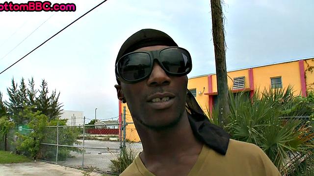 Paroled black straight riding white cock