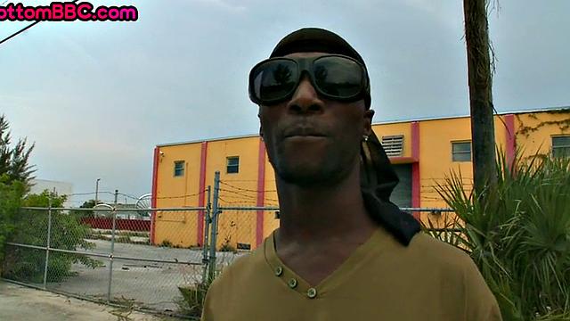 Paroled black straight riding white cock