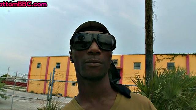 Paroled black straight riding white cock