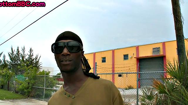 Paroled black straight riding white cock