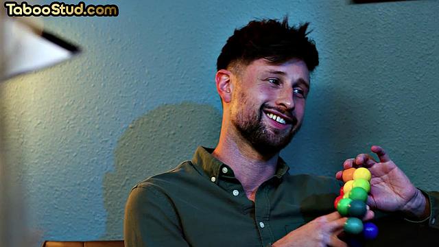 Handsome jock pounded anally by his lover