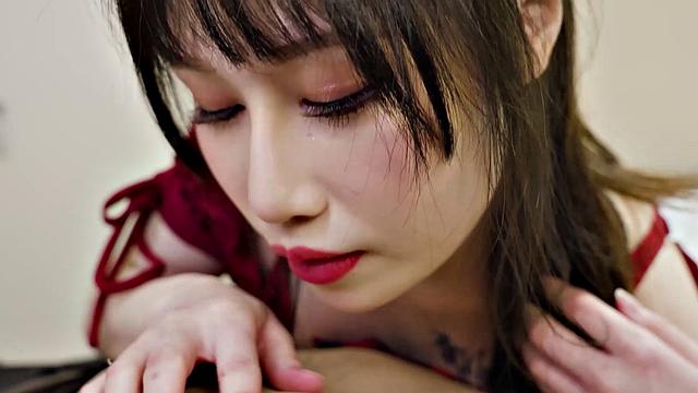 Naturally busty Xiao Ye Ye fucks her brother