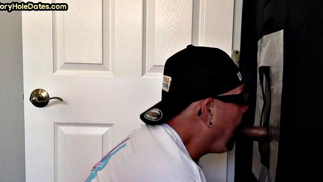 Gloryhole amateur DILF bareback nailed in after BJ