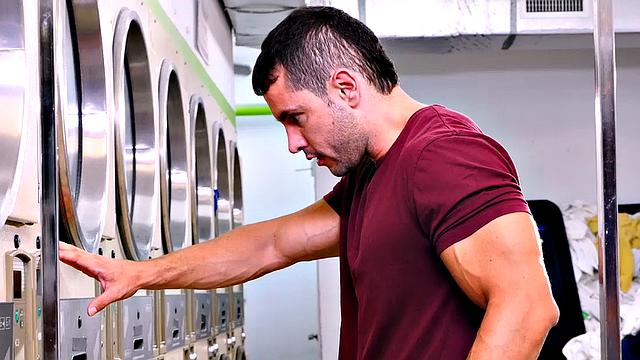 Beautiful redhead Keely Rose gets fucked by a married man at the laundromat