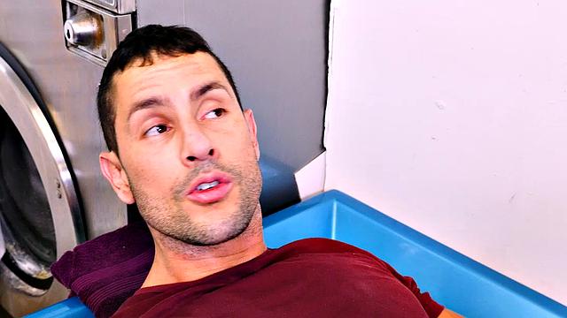 Beautiful redhead Keely Rose gets fucked by a married man at the laundromat