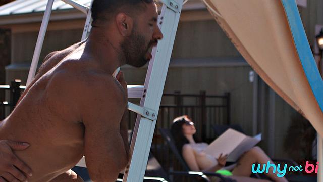 Bi Couple Boinks The Pool Boy