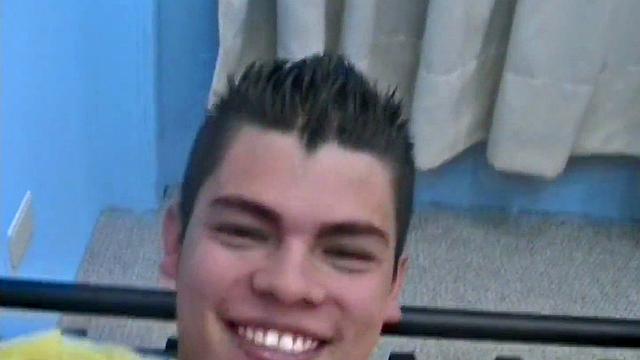 Spanish skinny Latino twink rides BF cock and films