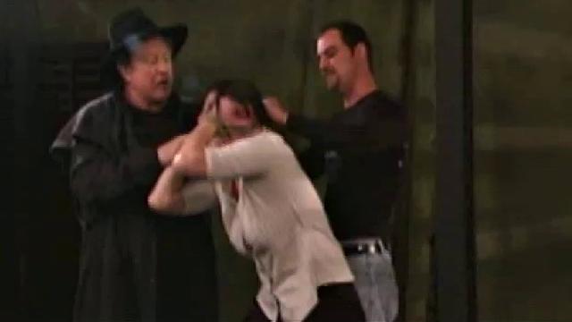 Chubby naked tit slave loves it