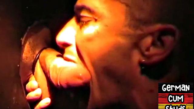 Gloryhole erman Stud Sucks Cock for Facial In Closeup