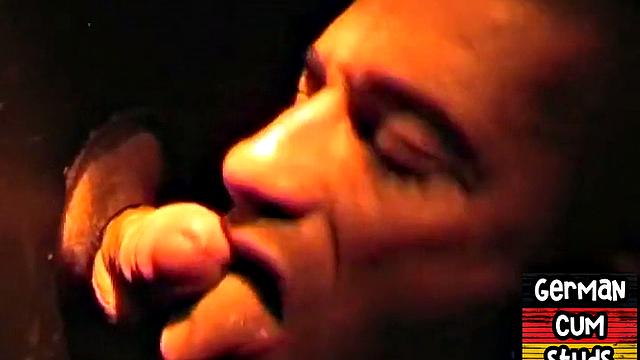 Gloryhole erman Stud Sucks Cock for Facial In Closeup