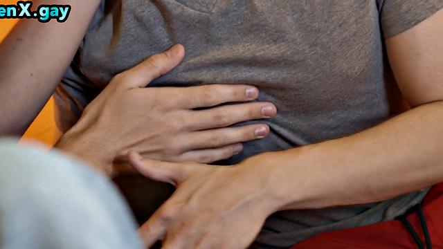 Twunk bareback fucked outdoors under tent by skinny BF