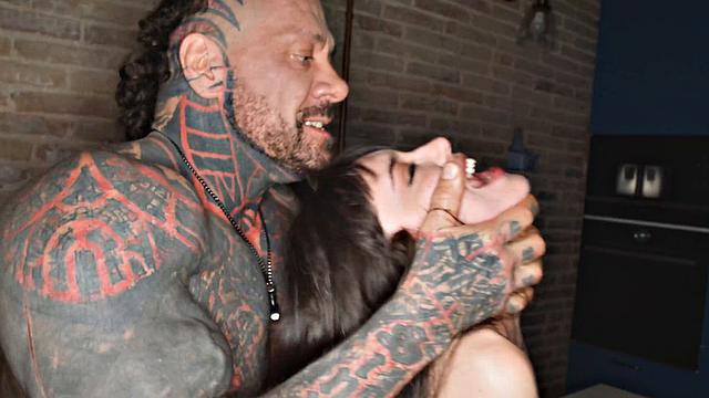 Brunette Bombshell With Inked Flesh Gets Fucked Hard By her Tatted Guy - Wonderful Xxx!