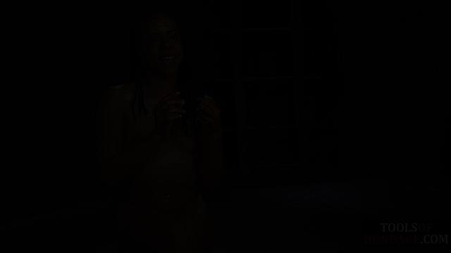 Mouthgagged Ebony anally toyed by maledom