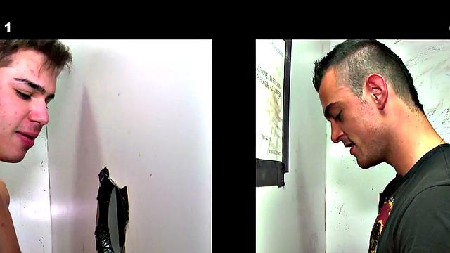 College sucked by twink gloryhole