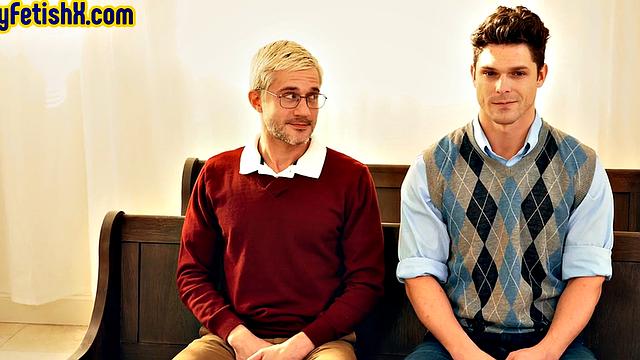 Big cock fisting gay bareback fucks bottom in church