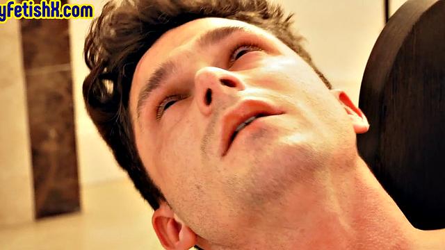 Big cock fisting gay bareback fucks bottom in church