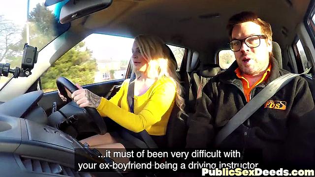 Blonde learner gets pussyfucked