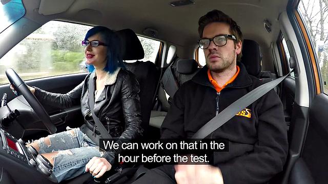 Watch Blue Haired Learner's wild anal fantasies come to life in hot denim jeans