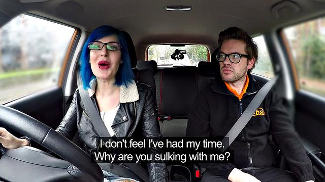 Watch Blue Haired Learner's wild anal fantasies come to life in hot denim jeans