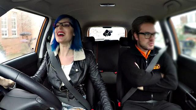 Watch Blue Haired Learner's wild anal fantasies come to life in hot denim jeans
