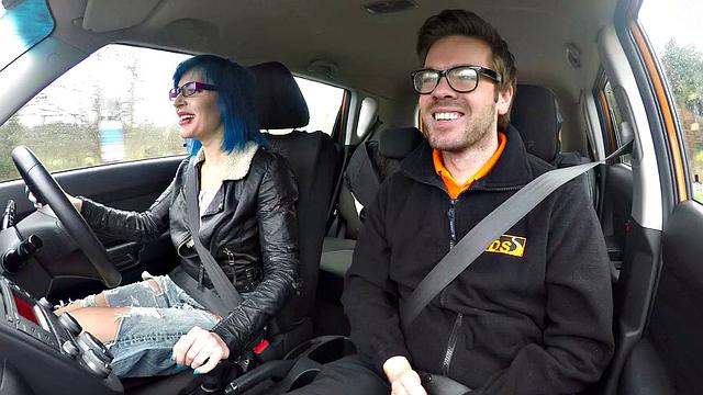 Watch Blue Haired Learner's wild anal fantasies come to life in hot denim jeans