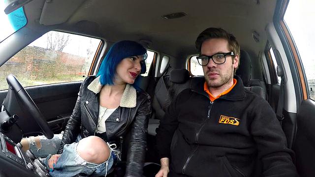 Watch Blue Haired Learner's wild anal fantasies come to life in hot denim jeans
