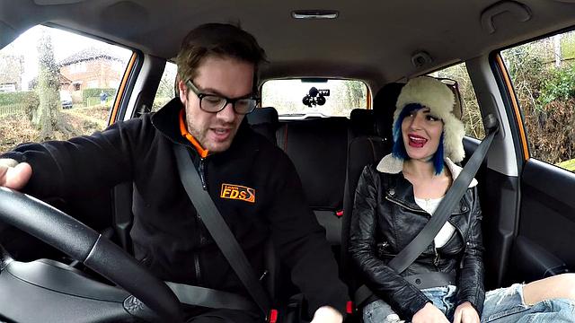 Watch Blue Haired Learner's wild anal fantasies come to life in hot denim jeans