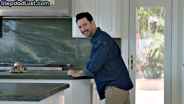 busty 21yo blonde gets titsfucked by stepdad