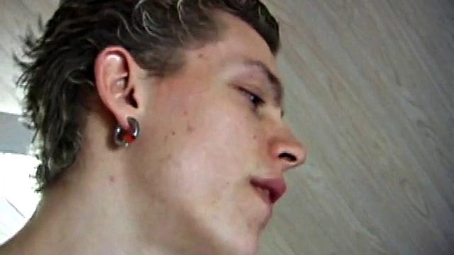 After getting naked in the bedroom, Shane delivers another hot stroke show. He lubes up his dick, works it stiff and jerks off until he squeezes out a warm cum load.